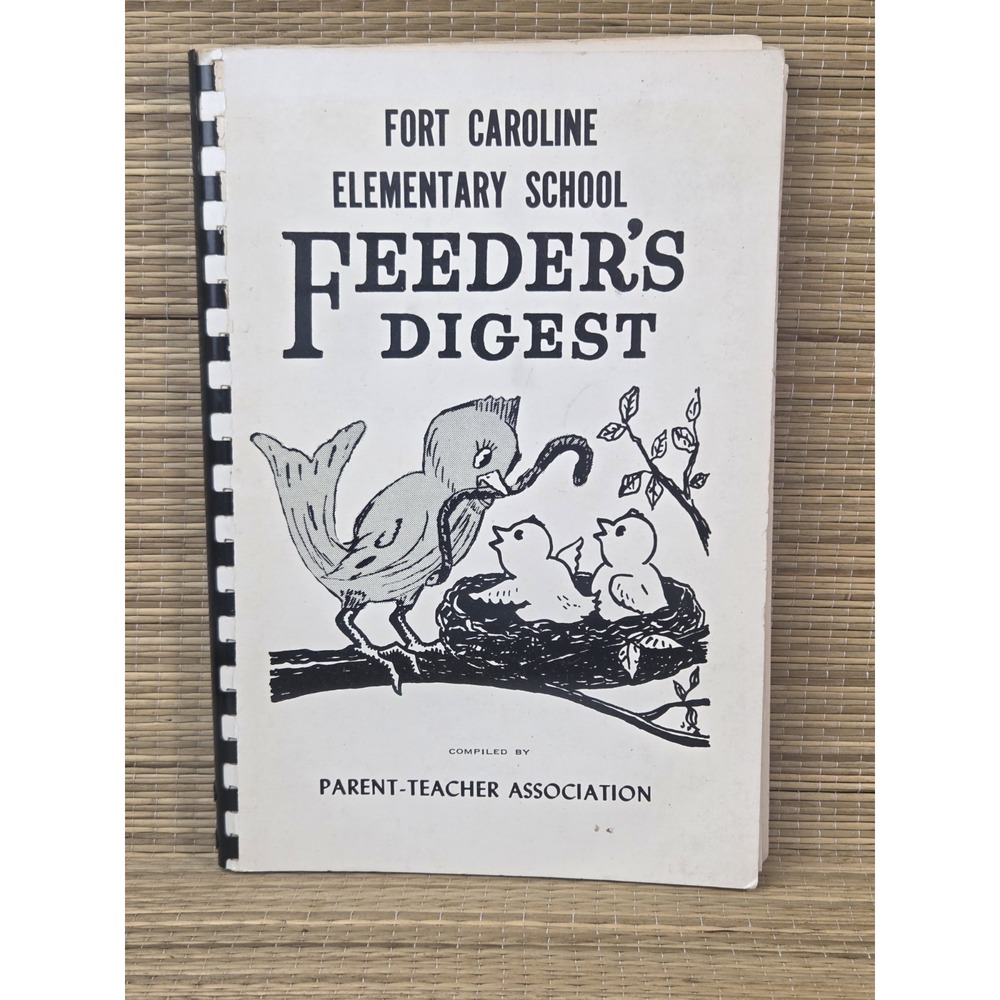 Fort Caroline Elementary School Cookbook 1966 Vintage Jacksonville, Florida
